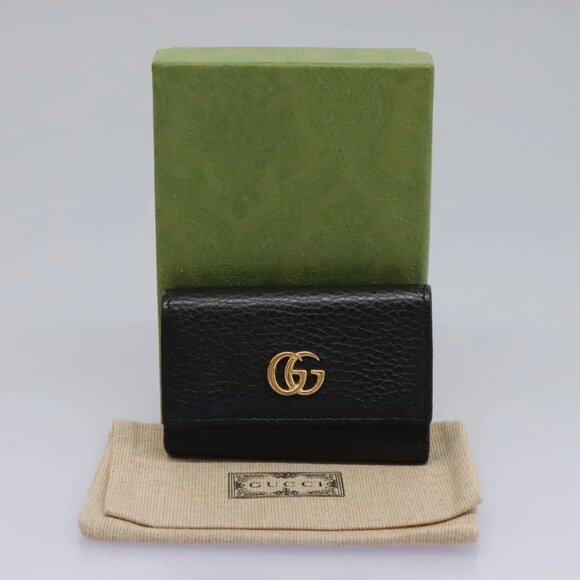 GUCCI Key Case Leather Black 456118 Auth 114623 - Picture 15 of 16